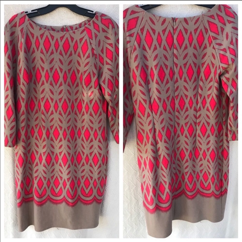 NWT Just... Taylor dress gray pink size 10